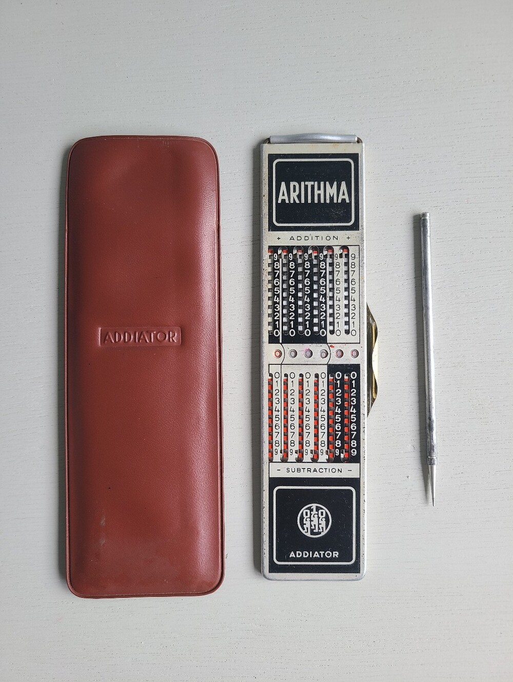 Vintage Arithma Addiator Calculator Germany